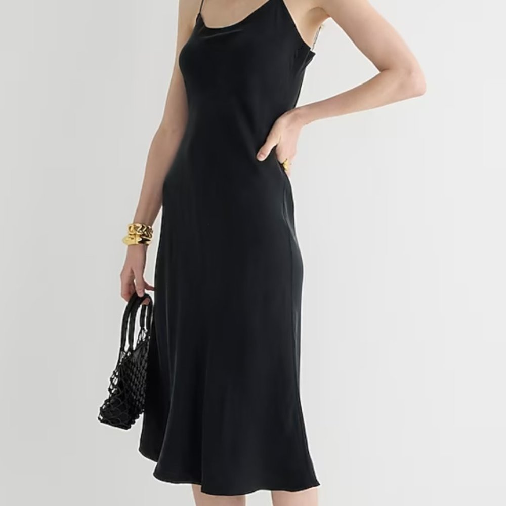 JCrew Gwyneth cupro-blend slip dress